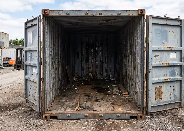 As-Is shipping container